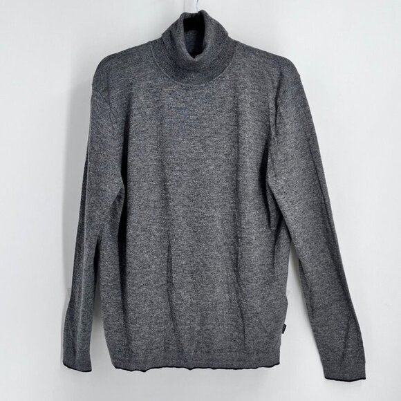 Ted Baker Women's Turtleneck Sweater Size 5 US 10-12 Grey Wool Cashmere Blend - Picture 1 of 9